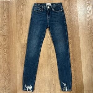 Frame le skinny de Jeanne blue size 25